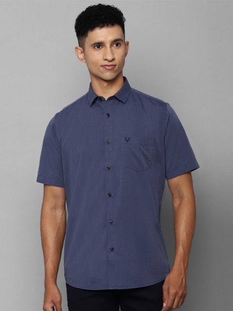 

Allen Solly Men Navy Blue Slim Fit Casual Shirt