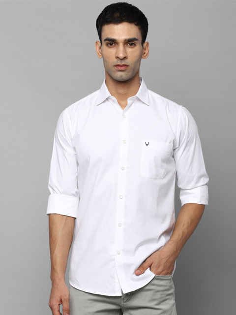 

Allen Solly Men White Slim Fit Pure Cotton Casual Shirt