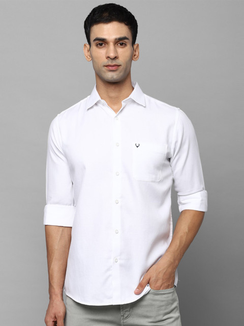 

Allen Solly Men White Slim Fit Casual Shirt