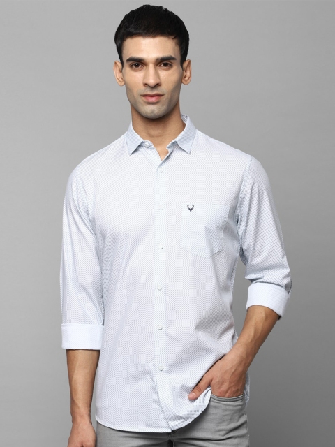 

Allen Solly Men White Slim Fit Printed Casual Shirt
