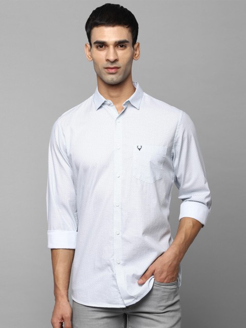 

Allen Solly Men White Slim Fit Printed Casual Shirt