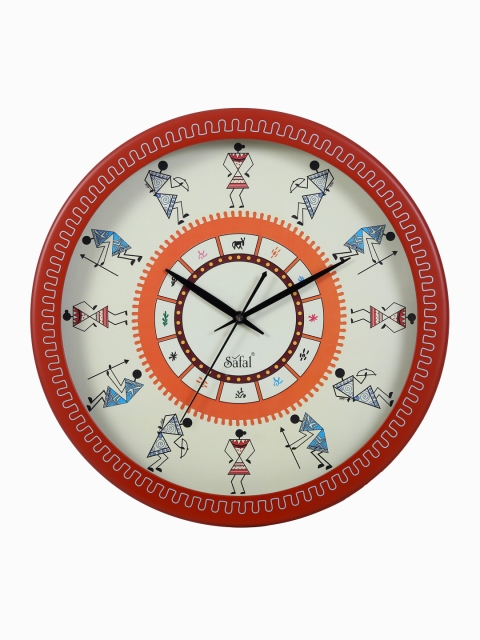 

Safal Multicoloured Dial Warli Art 34 cm Analogue Wall Clock, Multi