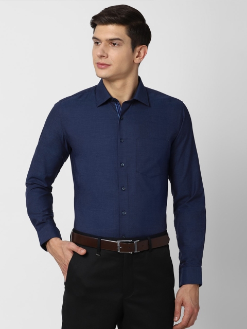 

Van Heusen Men Navy Blue Slim Fit Formal Shirt