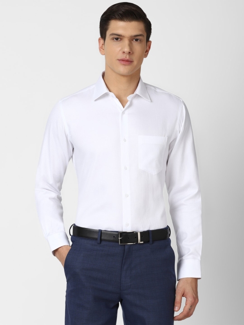

Van Heusen Men White Pure Cotton Formal Shirt