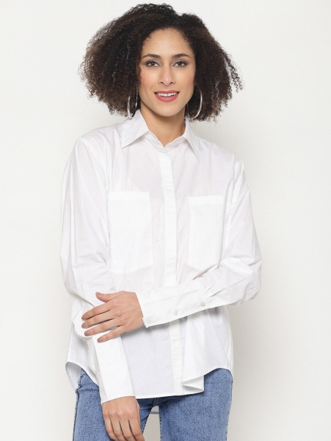 

Twenty3 Women White Standard Boxy Casual Shirt