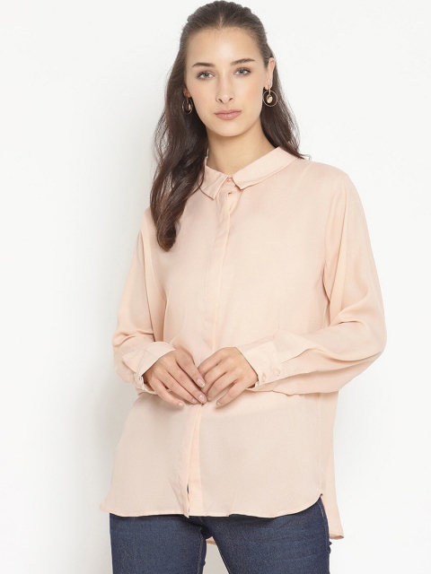 

Twenty3 Women Pink Standard Tailored Fit Casual Shirt