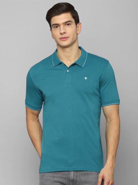 

Louis Philippe Men Blue Polo Collar T-shirt