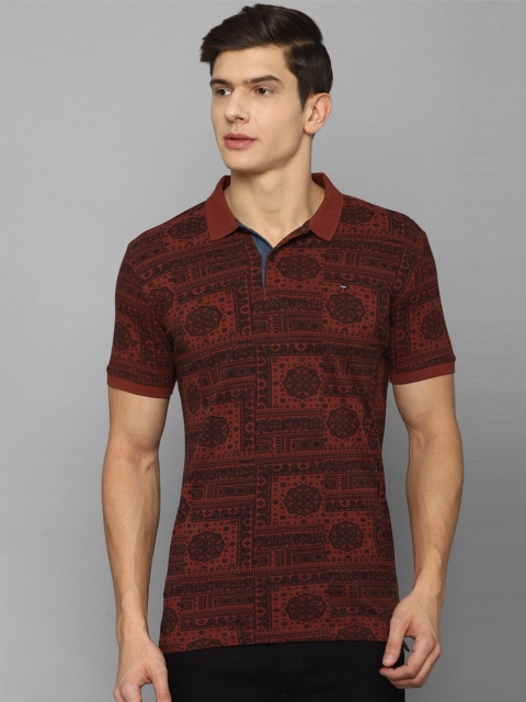 

Louis Philippe Jeans Men Maroon Polo Collar Slim Fit T-shirt