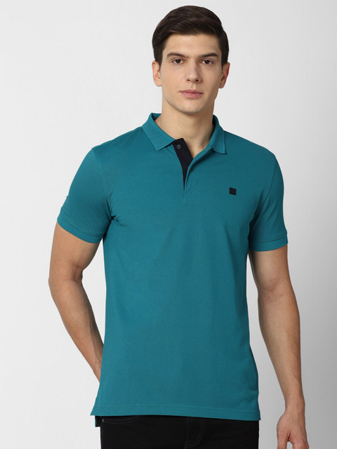 

Van Heusen Sport Men Blue Polo Collar T-shirt