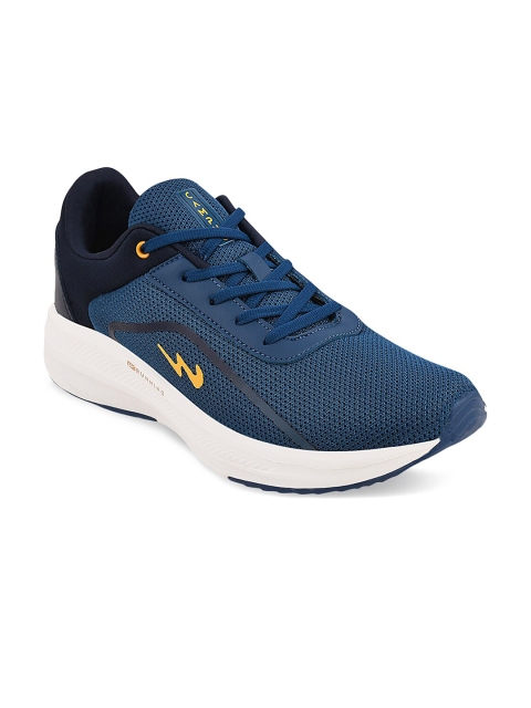 

Campus Men Navy Blue Mesh & White High-Top Running Shoes