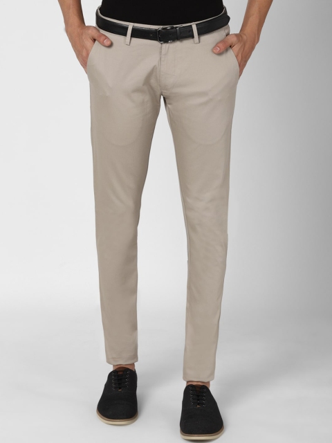 

Peter England Casuals Men Beige Slim Fit Formal Trousers