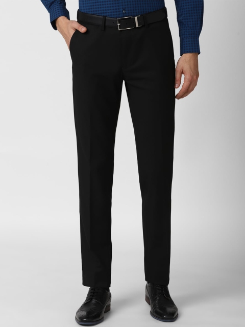 

Peter England Elite Men Black Slim Fit Formal Trousers