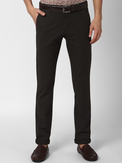 

V Dot Men Black Slim Fit Trousers