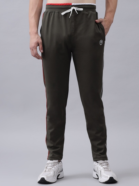 

39 THREADS Men Olive Solid Track Pants