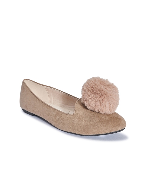 

Truffle Collection Women Taupe Solid Ballerinas