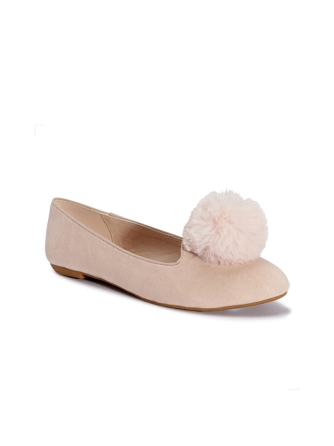 

Truffle Collection Women Pink Solid Ballerinas