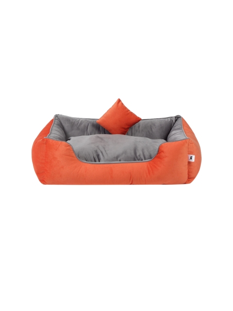 

WIGGLE TWIDDLE Unisex Orange Grey Pet Beds