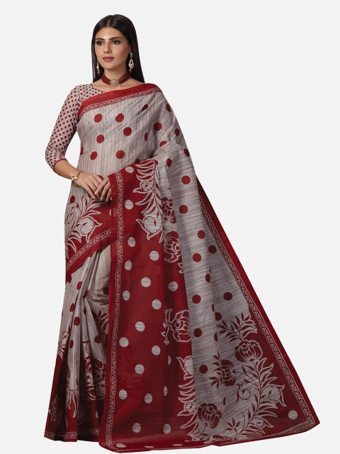 

SALWAR STUDIO Women Grey Sarees