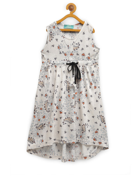 

Tiara Girls White Floral Empire Dress
