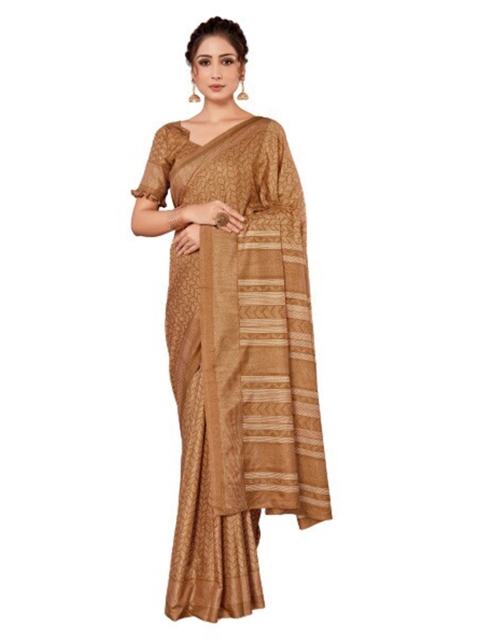 

KALINI Brown Silk Blend Saree