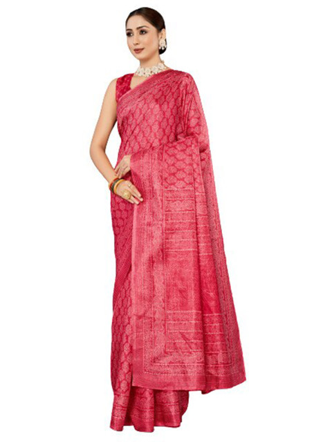 

KALINI Red Silk Blend Saree