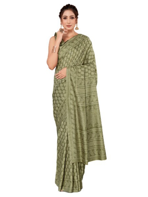 

KALINI Green Silk Blend Saree