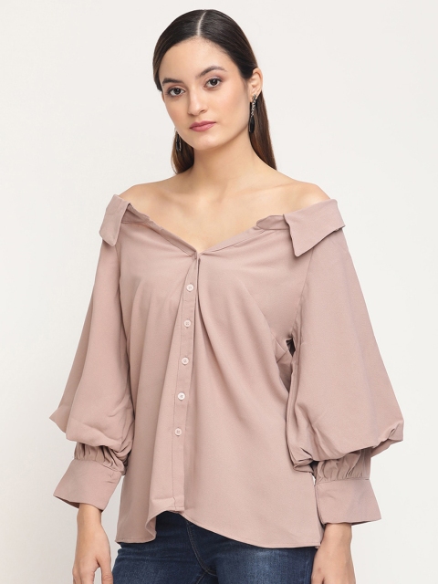 

Twenty3 Women Pink Standard Boxy Casual Shirt