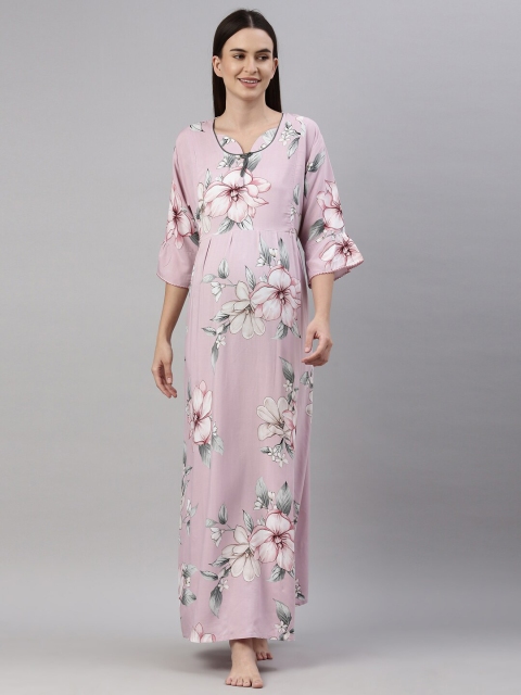

GOLDSTROMS Pink Printed Maxi Nightdress