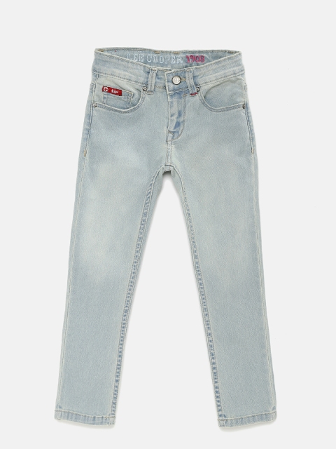 Lee Cooper Girls Blue Washed Slim Fit Stretchable Jeans available at myntra for Rs.699