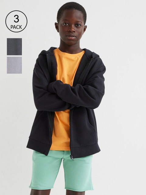 

H&M Boys Sea Green & Grey 3-Pack Shorts
