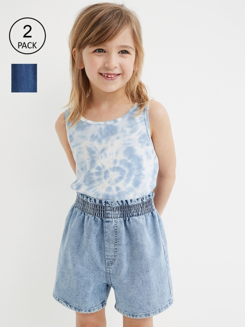 

H&M Girls Blue 2-Pack Denim Shorts