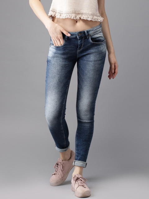 

Moda Rapido Women Blue Skinny Fit Knitted Stretchable Jeans