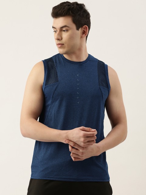 

Sweet Dreams Men Navy Blue Solid Sleeveless Lounge T-shirt