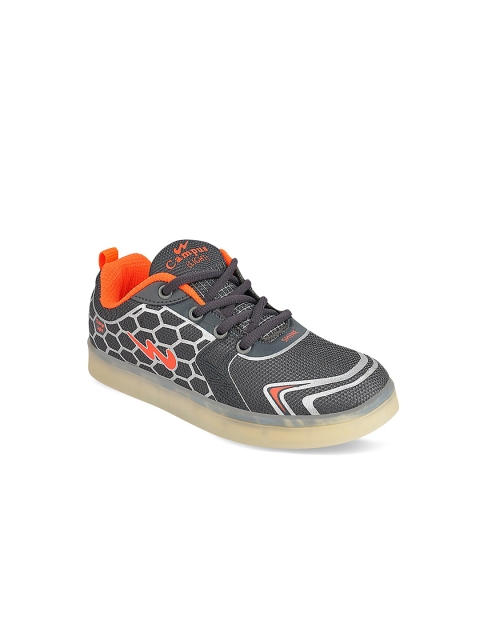 

Campus Unisex Kids Grey Melange Mesh Running Shoes