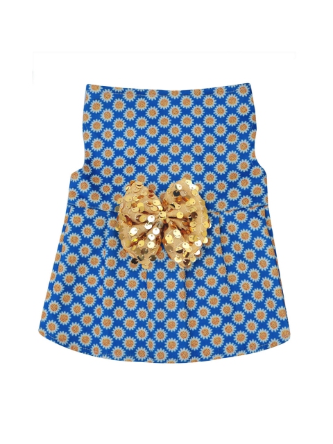 

Dchica Paws Blue & Yellow Floral Cat Dress