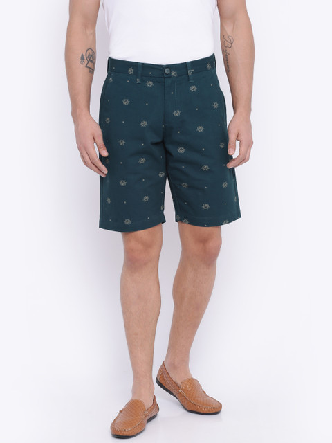 

U.S. Polo Assn. Men Navy Blue Slim Fit Printed Chino Shorts