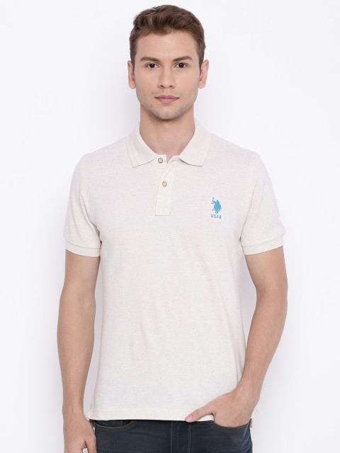 

U.S. Polo Assn. Off-White Polo T-shirt