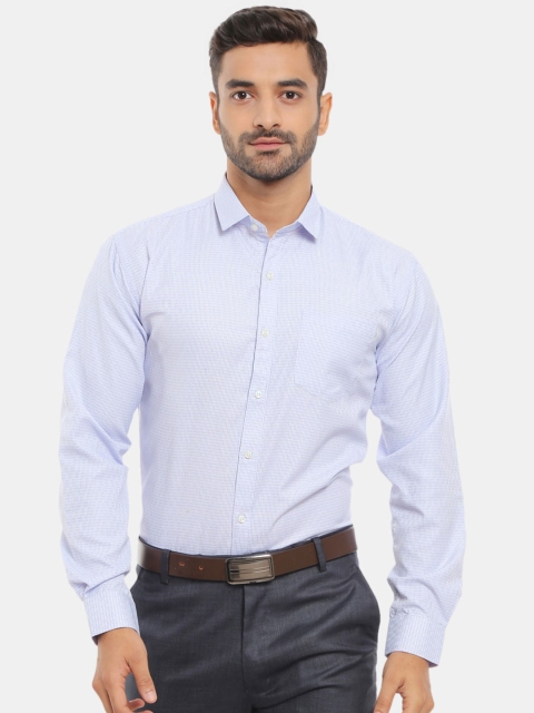 

V-Mart Men Blue Printed Formal Shirt