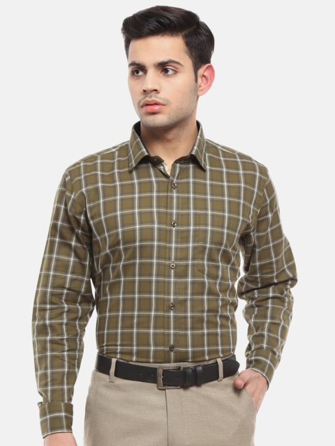 

V-Mart Men Green Tartan Checks Checked Formal Shirt