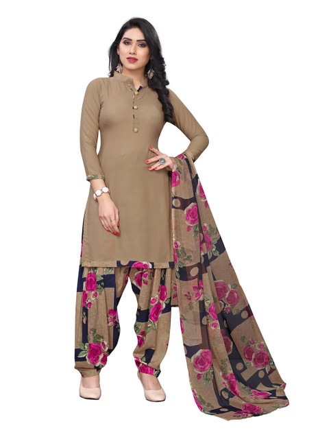 

Iris Beige & Magenta Printed Unstitched Dress Material