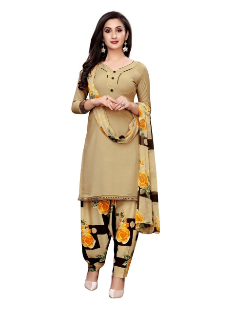 

Iris Beige & Black Printed Unstitched Dress Material