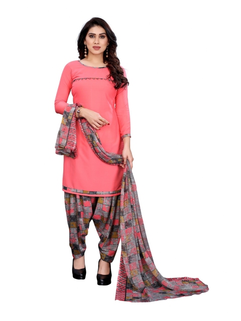

Iris Pink & Yellow Printed Unstitched Dress Material