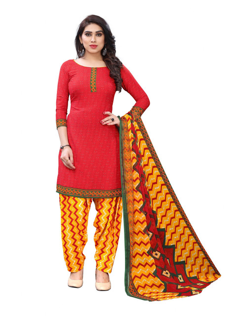 

Iris Pink & Yellow Printed Unstitched Dress Material