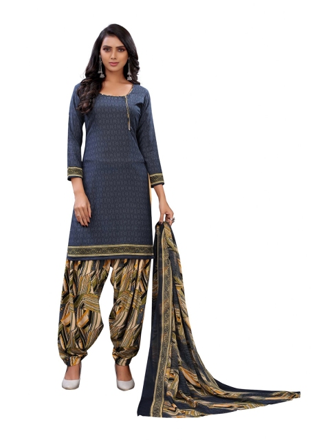 

Iris Grey & Yellow Printed Unstitched Dress Material