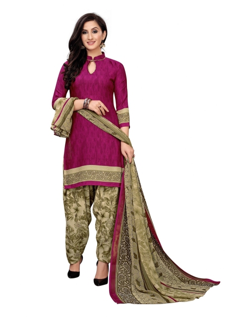 

Iris Purple & Green Printed Unstitched Dress Material