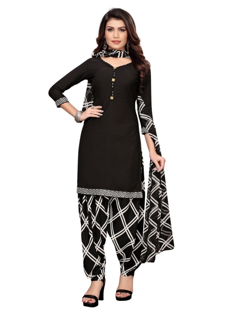 

Iris Black & White Printed Unstitched Dress Material