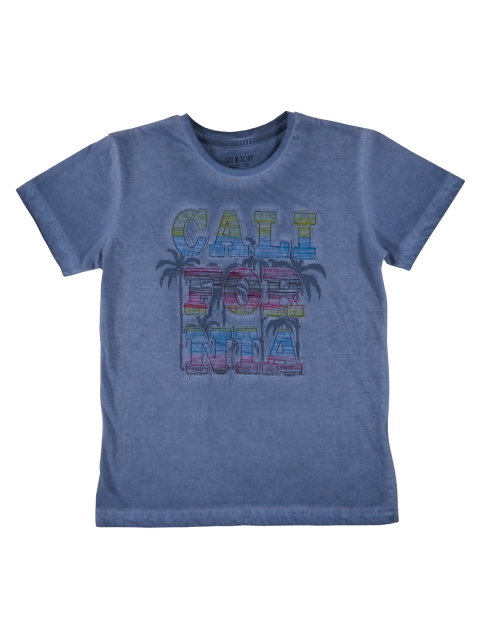 

Gini and Jony Boys Grey Printed T-shirt