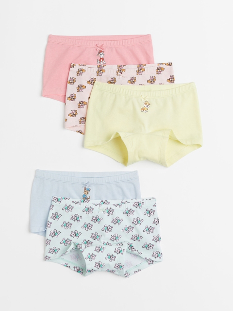 

H&M Girls 5-Pack Cotton Boxer Briefs, Multi
