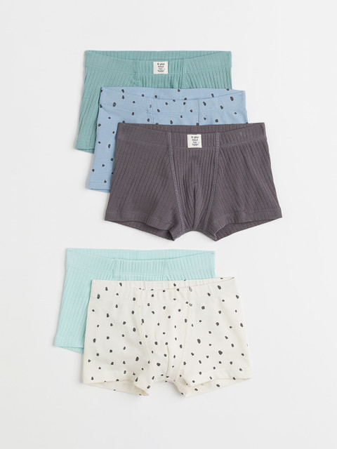 

H&M Boys Pack of 5 Boxer Shorts 1010214003, Beige