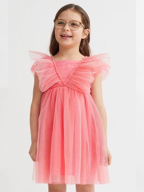 

H&M Girls Pink Pleated Tulle Dress